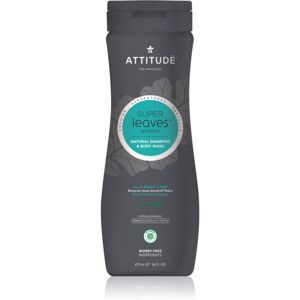 Attitude Super Leaves Scalp Care Black Willow & Aspen sprchový gel a šampon 2 v 1 pro muže 473 ml