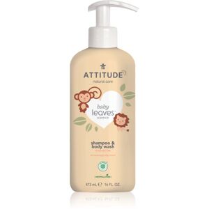 Attitude Baby Leaves Pear Nectar sprchový gel a šampon 2 v 1 pro děti 473 ml
