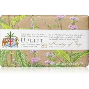 The Somerset Toiletry Co. Natural Spa Wellbeing Soaps tuhé mýdlo na tělo Wild Mint & Avocado 200 g