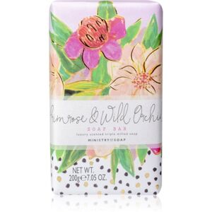 The Somerset Toiletry Co. Painted Blooms Soap Soap Bar tuhé mýdlo na tělo Primrose & Wild Orchid 200 g