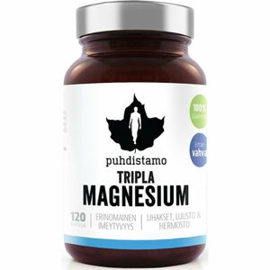 Puhdistamo Triple Magnesium doplněk stravy pro podporu činnosti nervové soustavy 120 ks