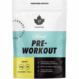 Puhdistamo Pre-Workout + Caffeine podpora sportovního výkonu s kofeinem příchuť grapefruit 350 g