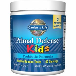 Garden of Life Primal Defense Kids komplexní probiotikum pro děti příchuť banana 81 g