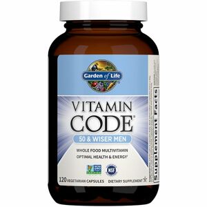Garden of Life RAW Vitamin Code pro muže po padesátce komplexní multivitamín pro muže 50+ 120 ks
