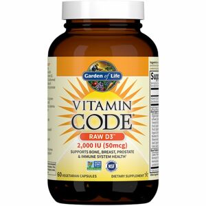 Garden of Life Vitamin Code RAW D3 2000 I.U. doplněk stravy pro podporu imunitního systému 60 ks