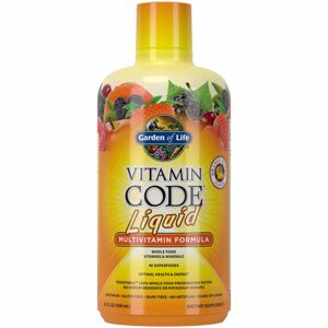 Garden of Life Vitamin Code Liquid perorální roztok s multivitamínovým komplexem příchuť orange mango 900 ml