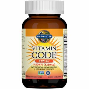 Garden of Life Vitamin Code RAW D3 5000 I.U. doplněk stravy pro podporu imunitního systému 60 ks