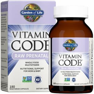 Garden of Life Vitamin Code RAW Prenatal komplex vitamínů pro ženy těhotné, kojící nebo plánující těhotenství 180 ks