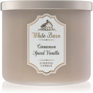 Bath & Body Works White Barn Cinnamon Spiced Vanilla vonná svíčka 411