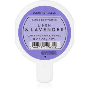 Bath & Body Works Linen & Lavender vůně do auta náhradní náplň 6 ml