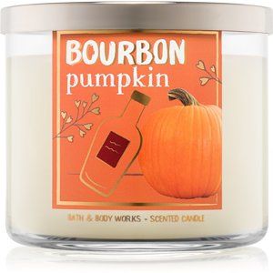 Bath & Body Works Bourbon Pumpkin vonná svíčka 411 g