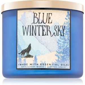 Bath & Body Works Blue Winter Sky vonná svíčka Vůně do bytu 411 g