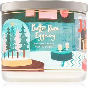 Bath & Body Works Butter Rum Eggnog vonná svíčka 411 g