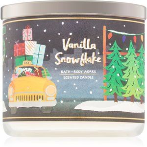 Bath & Body Works Vanilla Snowflake vonná svíčka 411 g