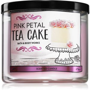 Bath & Body Works Pink Petal Tea Cake vonná svíčka I. 411 g
