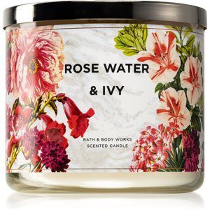 Bath & Body Works Rose Water & Ivy vonná svíčka IV. 411 g
