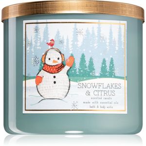 Bath & Body Works Snowflakes & Citrus vonná svíčka 411 g