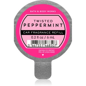 Bath & Body Works Twisted Peppermint vůně do auta náhradní náplň 6 ml