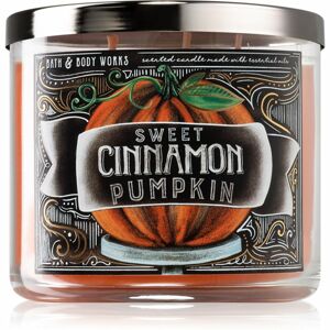 Bath & Body Works Sweet Cinnamon Pumpkin vonná svíčka s esenciálními oleji II. 411 g