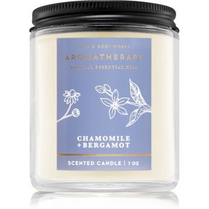 Bath & Body Works Aromatherapy Chamomile & Bergamot vonná svíčka 198 g