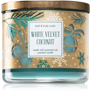 Bath & Body Works White Velvet Coconut vonná svíčka 411 g
