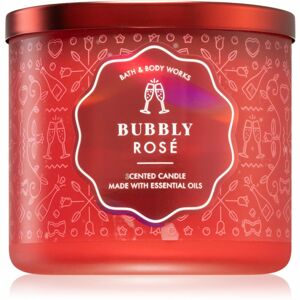 Bath & Body Works Bubbly Rose vonná svíčka 411 g