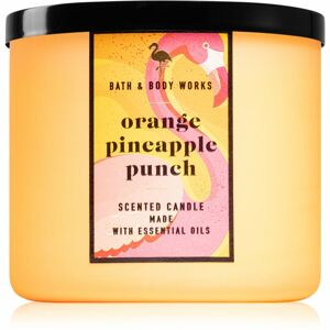 Bath & Body Works Orange Pineapple Punch vonná svíčka s esenciálními oleji 411 g
