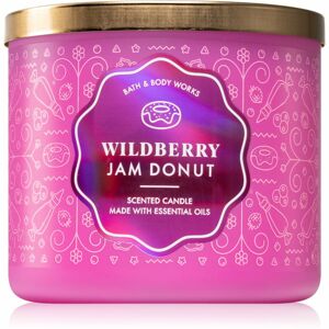 Bath & Body Works Wildberry Jam Donut vonná svíčka s esenciálními oleji 411 g