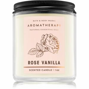Bath & Body Works Rose Vanilla vonná svíčka 198 g