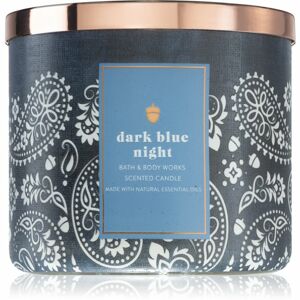 Bath & Body Works Dark Blue Night vonná svíčka s esenciálními oleji 411 g
