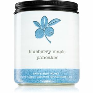 Bath & Body Works Blueberry Maple Pancakes vonná svíčka s esenciálními oleji 198 g