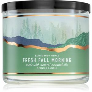 Bath & Body Works Fresh Fall Morning vonná svíčka s esenciálními oleji 411 g