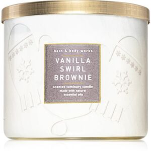 Bath & Body Works Vanilla Swirl Brownie vonná svíčka 411 g
