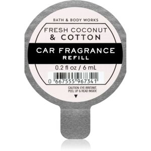 Bath & Body Works Fresh Coconut & Cotton vůně do auta náhradní náplň 6 ml
