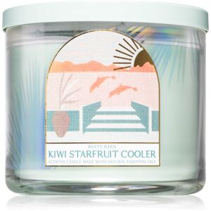 Bath & Body Works Kiwi Starfruit Cooler vonná svíčka s esenciálními oleji I. 411 g