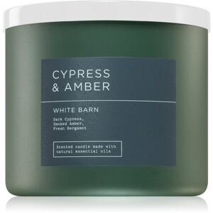 Bath & Body Works Cypress & Amber vonná svíčka 411 g