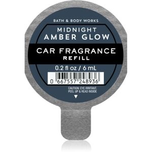 Bath & Body Works Midnight Amber Glow vůně do auta + náhradní náplň 6 ml