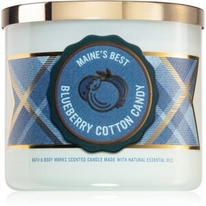 Bath & Body Works Blueberry Cotton Candy vonná svíčka I. 411 g