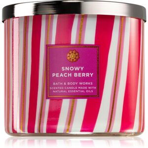Bath & Body Works Snowy Peach Berry vonná svíčka I. 411 g