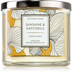 Bath & Body Works Sunshine and Daffodils vonná svíčka II. 411 g