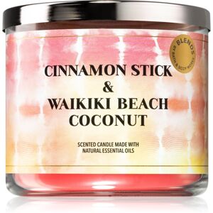 Bath & Body Works Cinnamon Stick & Waikiki Coconut Beach vonná svíčka 411 g