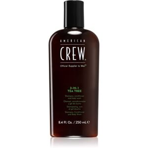 American Crew Hair & Body 3-IN-1 Tea Tree šampón, kondicionér a sprchový gel 3 v 1 pro muže 250 ml