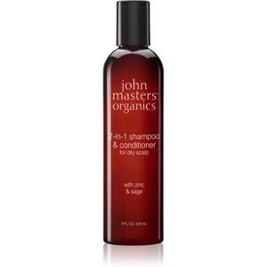 John Masters Organics Zinc & Sage 2-in-1 Shampoo & Conditioner šampon a kondicionér 2 v 1