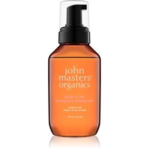 John Masters Organics Orange & Rose pěnové mýdlo na ruce a tělo