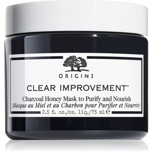 Origins Clear Improvement® Charcoal Honey Mask To Purify & Nourish čisticí maska s aktivním uhlím 75 ml