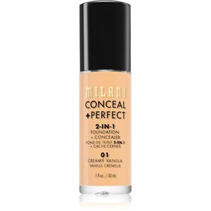 Milani Conceal + Perfect 2-in-1 Foundation And Concealer make-up 01 Creamy Vanilla 30 ml