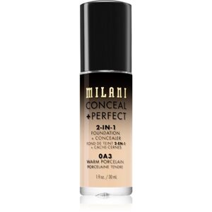 Milani Conceal + Perfect 2-in-1 Foundation And Concealer make-up 0A3 Warm Porcelain 30 ml