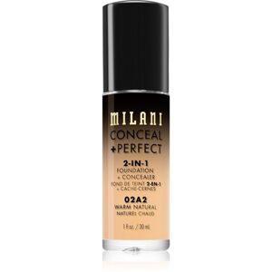 Milani Conceal + Perfect 2-in-1 Foundation And Concealer make-up 02A2 Warm Natural 30 ml