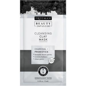 Freeman Beauty Infusion Charcoal + Probiotics čisticí jílová pleťová maska 15 ml