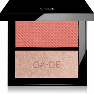 GA-DE Velveteen Blush and Shimmer Duet paletka na tvář odstín 50 Rose And Glow 7,4 g